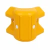 Polymer Armco Safety Corner Yellow 90 Degrees on a white background