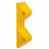 Polymer Armco Safety End Yellow on a white background