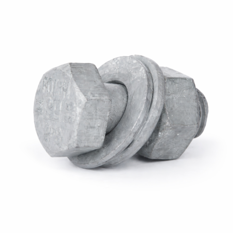 M16 x 50mm Armco Barrier Post Bolt on a white background