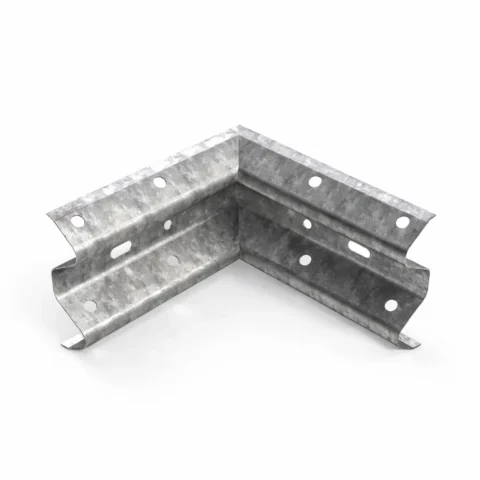 Armco Internal 90 Degree Corner Section Galv on a white background