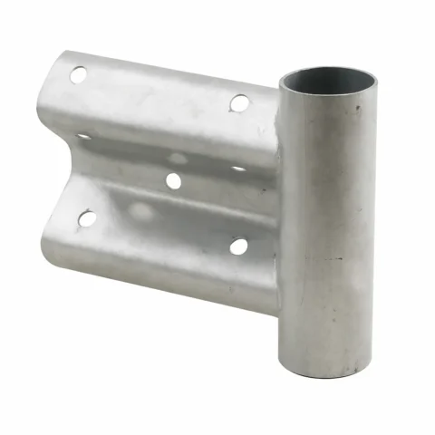 Armco End Section Galvanized on a white background