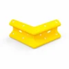 Armco External 90 Degree Corner Section Yellow on a white background