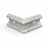 Armco Internal 90 Degree External Corner Section Galv on a white background