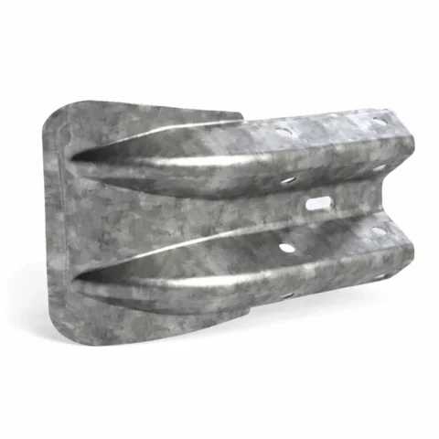 Armco Fishtail End Section on a white background