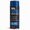Blue RAL 5010 Spray Can on a white background
