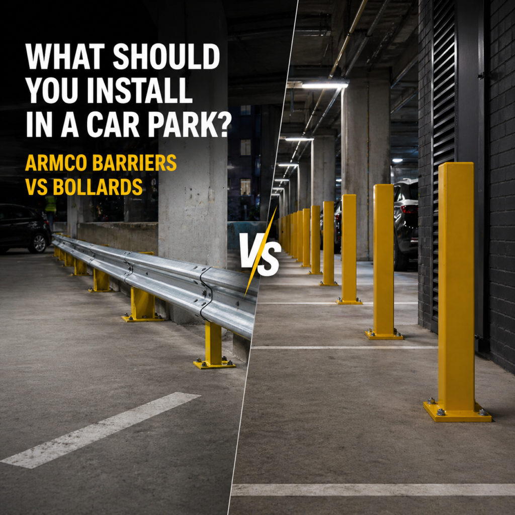 What Should You Install in a Car Park? Armco Barriers vs Bollards