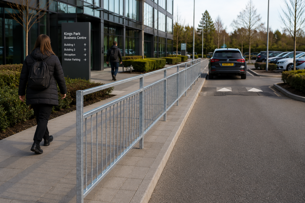 Pedestrian Guardrail in public
