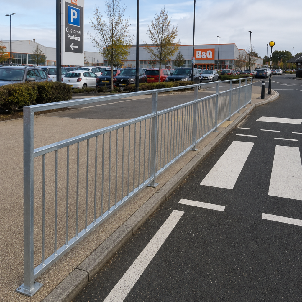 Pedestrian Guardrail in public