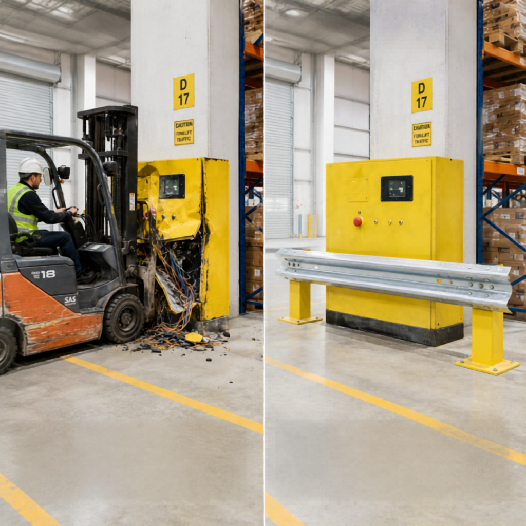 Armco Barrier Protection Before/After